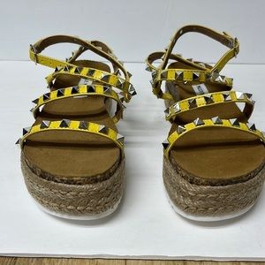 STEVE Madden kailee wedge sandal citron 6.5